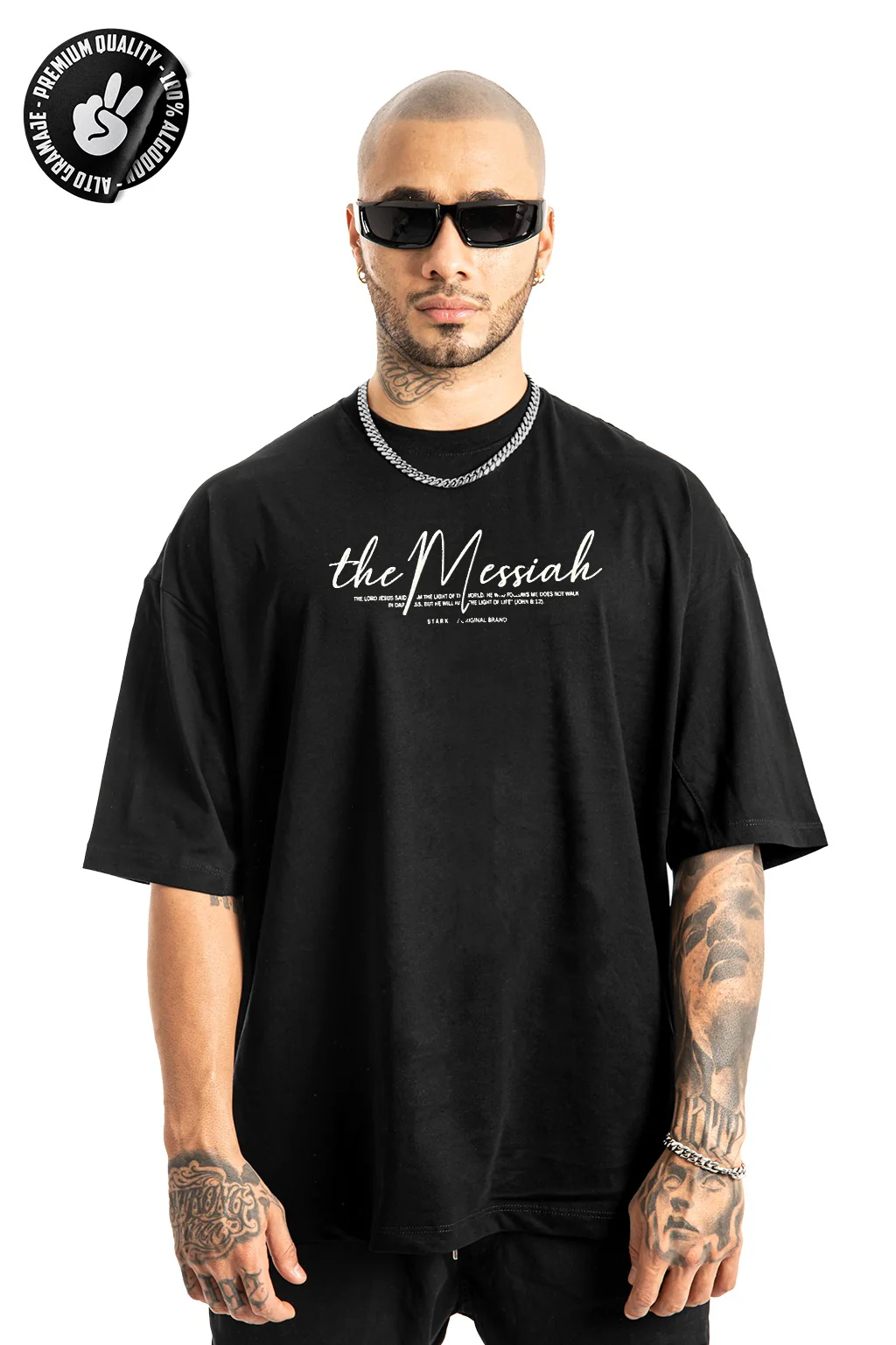 Oversize Negra The Messiah Alto Gramaje - Image 2