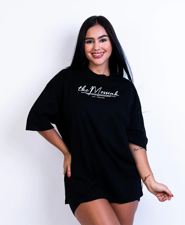 Oversize Negra The Messiah Alto Gramaje - Image 4