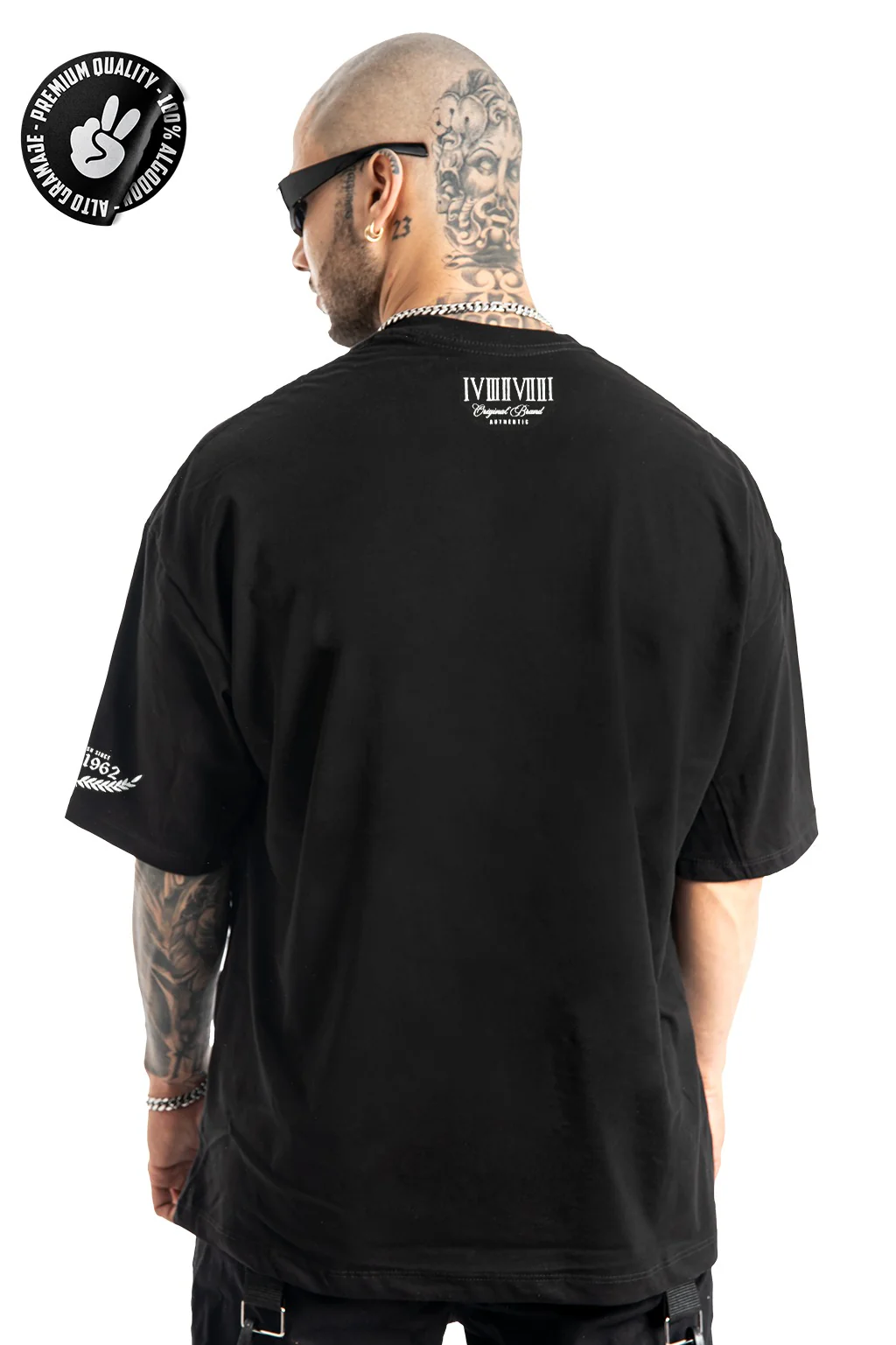 Oversize negra evil thoughs alto gramaje - Image 2