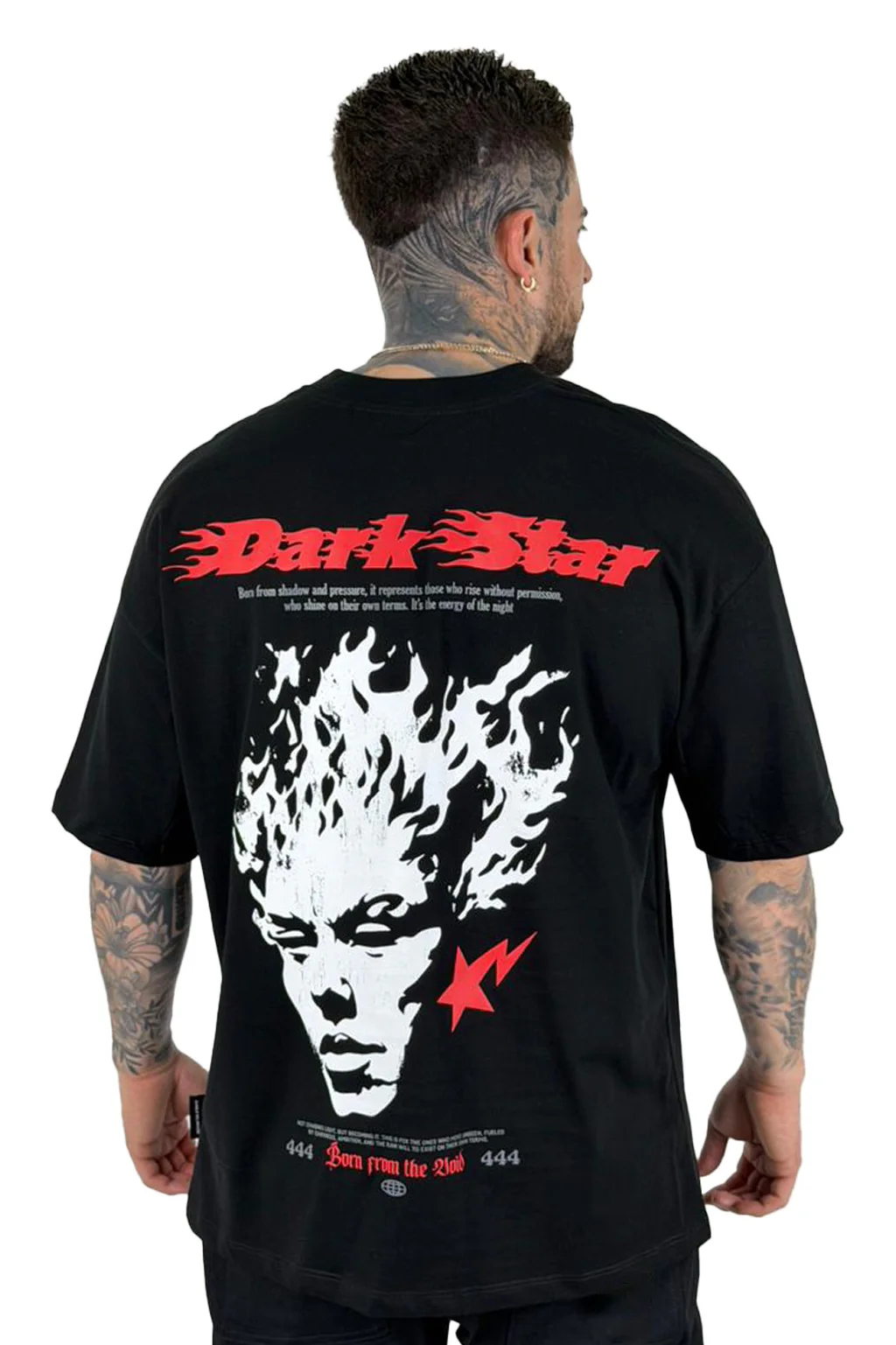 Oversize Negra Dark Stark Alto Gramaje