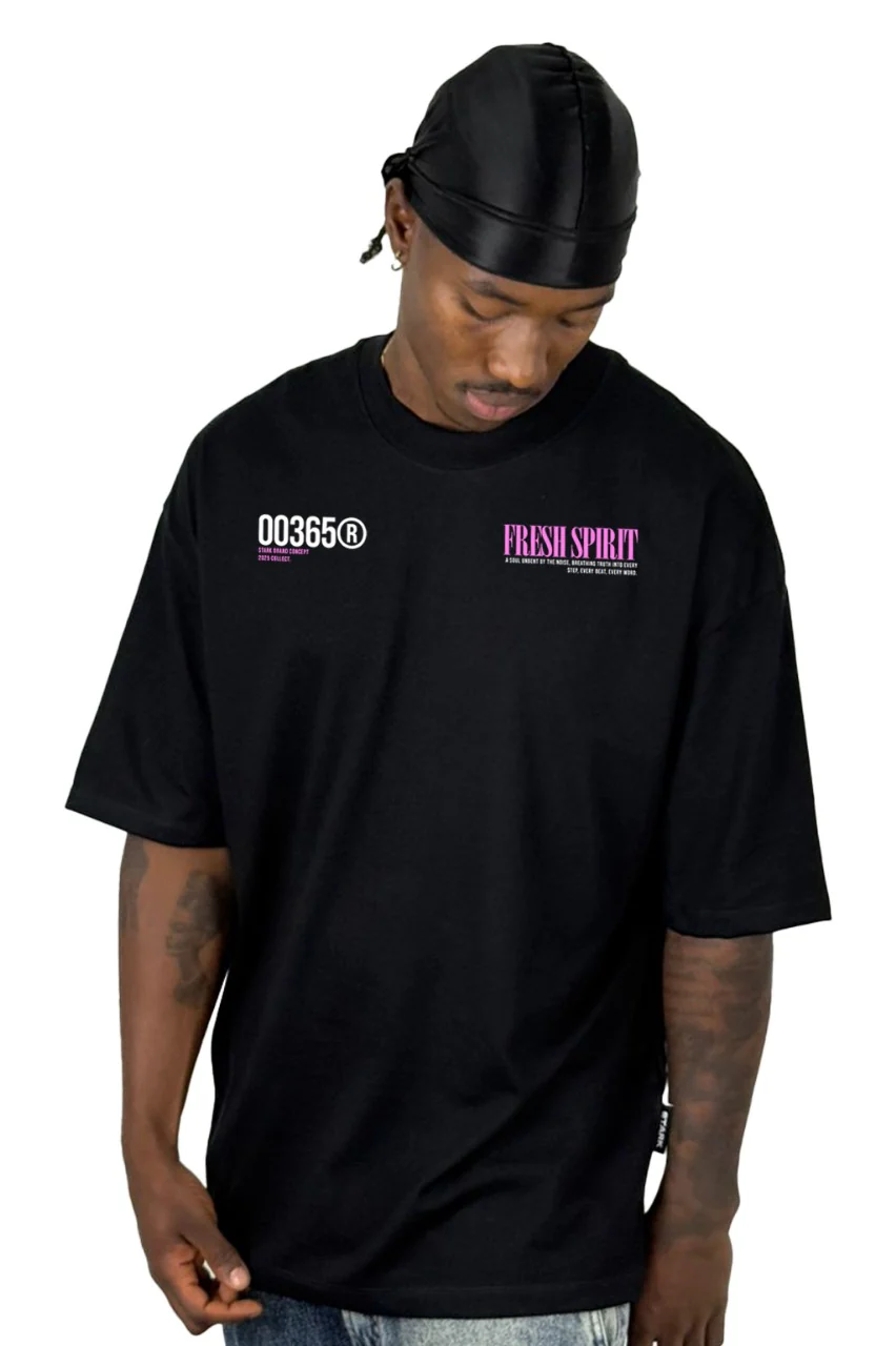 Oversize Negra Fresh Spirit Alto Gramaje - Image 2