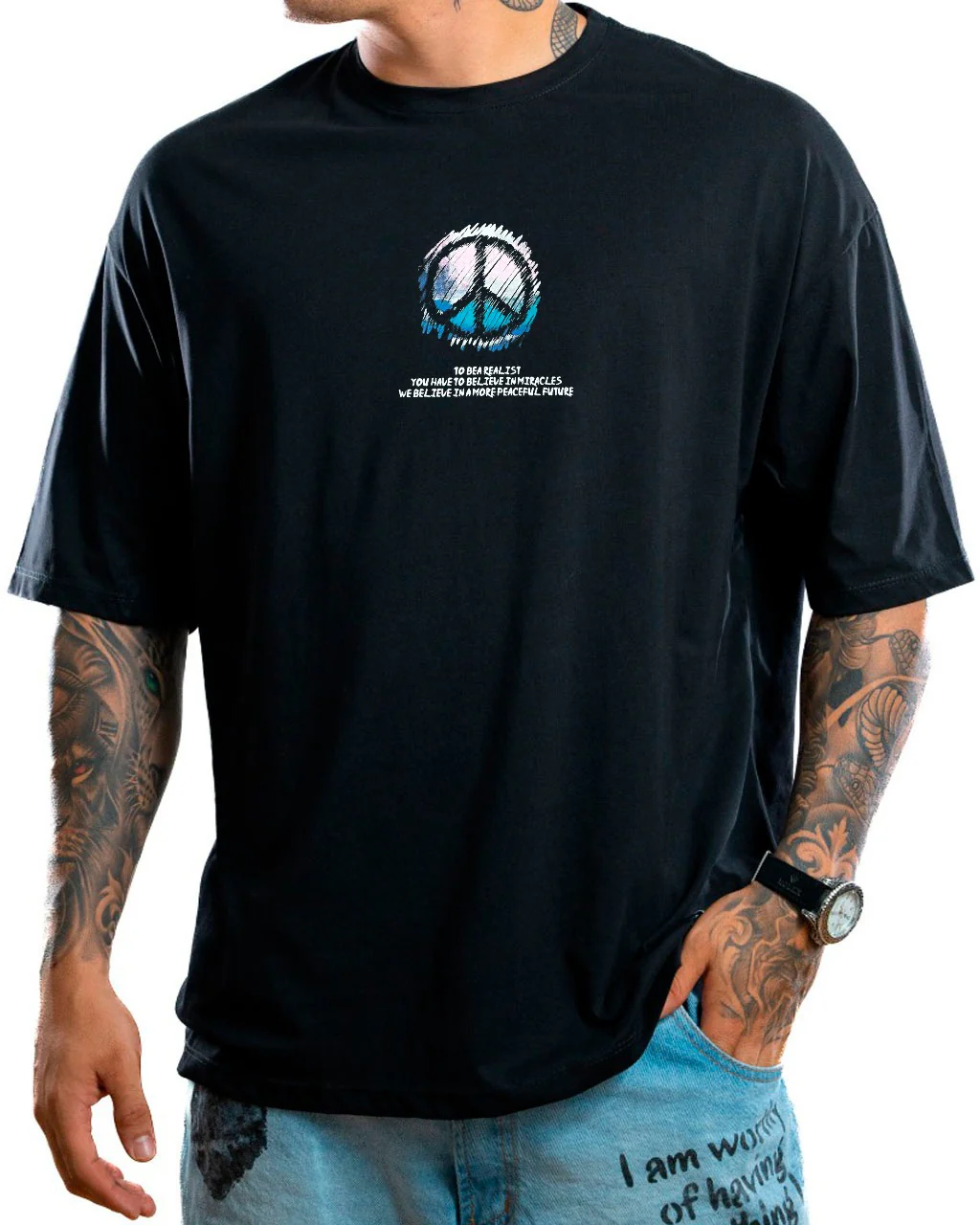 Oversize negra future peace - Image 2