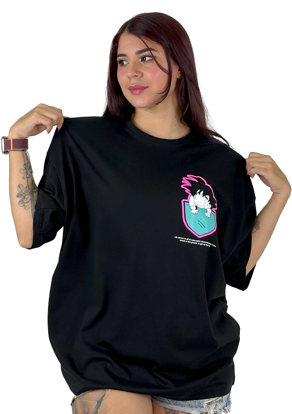 OVERSIZE NEGRA GAME OVER GOKU - Image 2