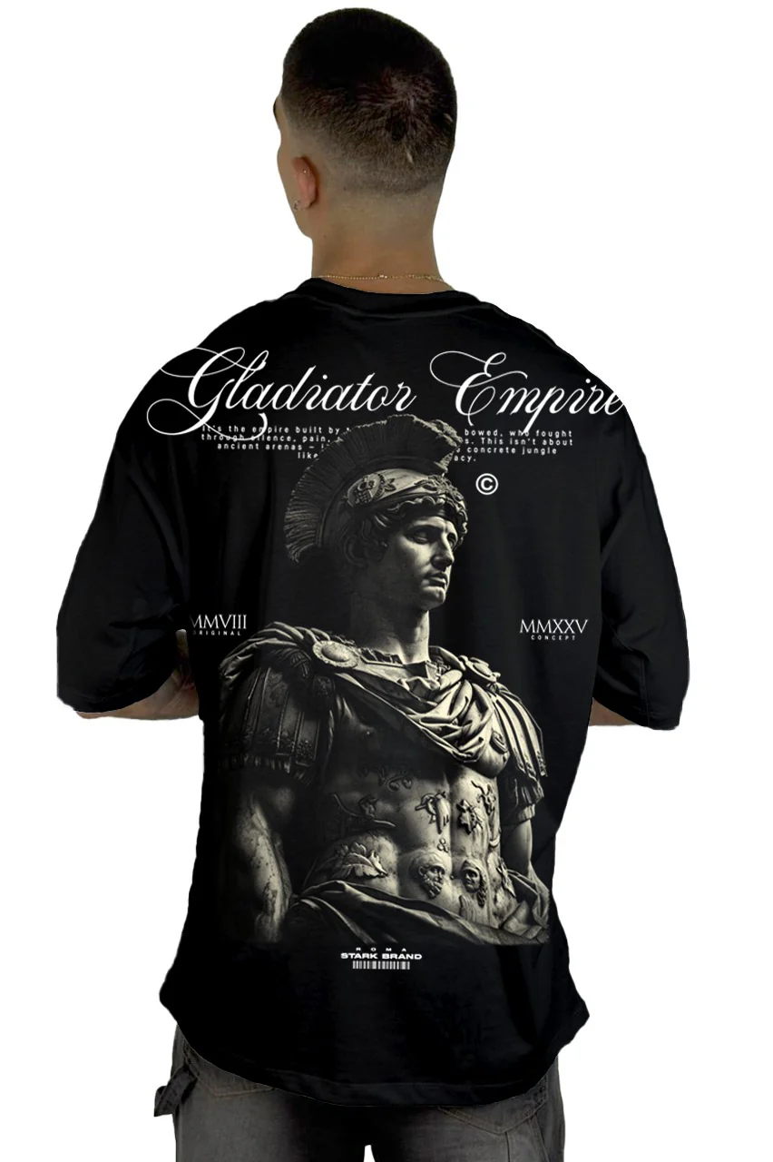 Oversize Negra Gladiator Empire Alto Gramaje