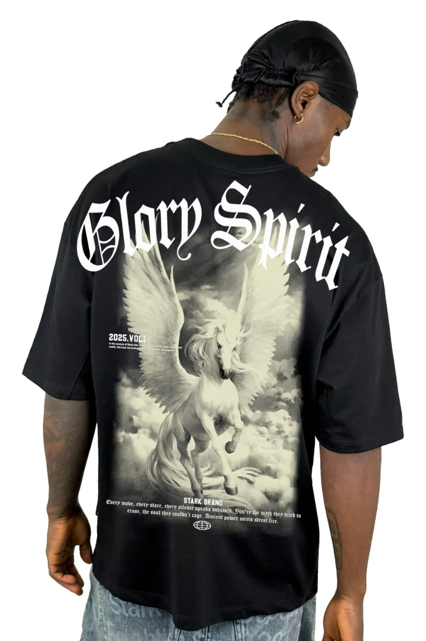 Oversize Negra GlorySpirit Alto Gramaje