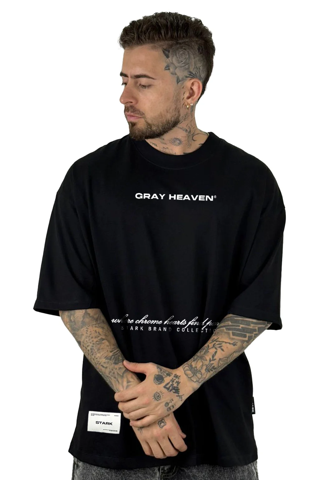 Oversize Negra Gray Heaven 17-91 Alto Gramaje - Image 2