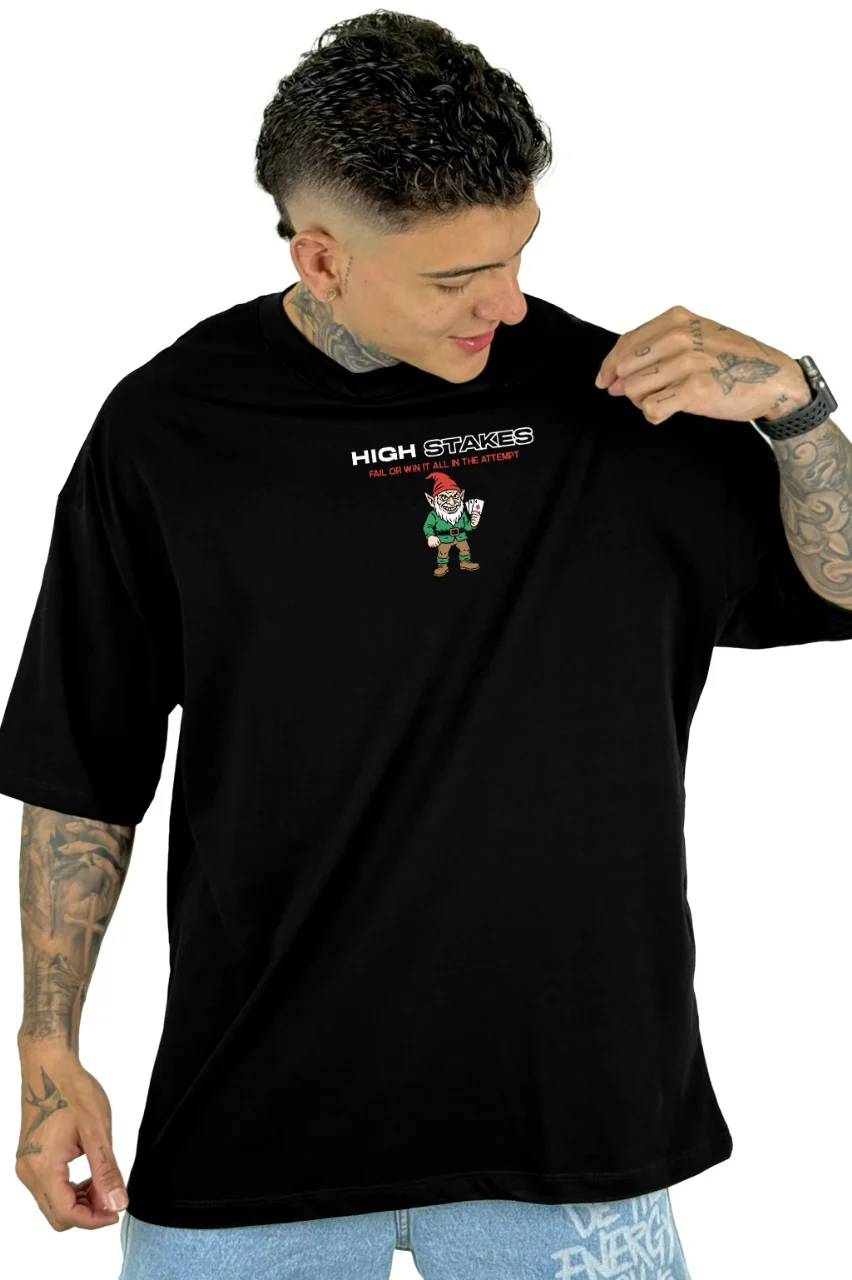 Oversize Negra High Stakes Alto Gramaje - Image 2