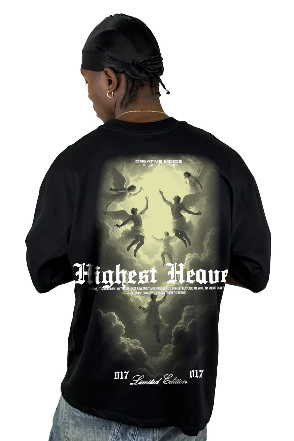 Oversize Negra Highest Heaven Alto Gramaje