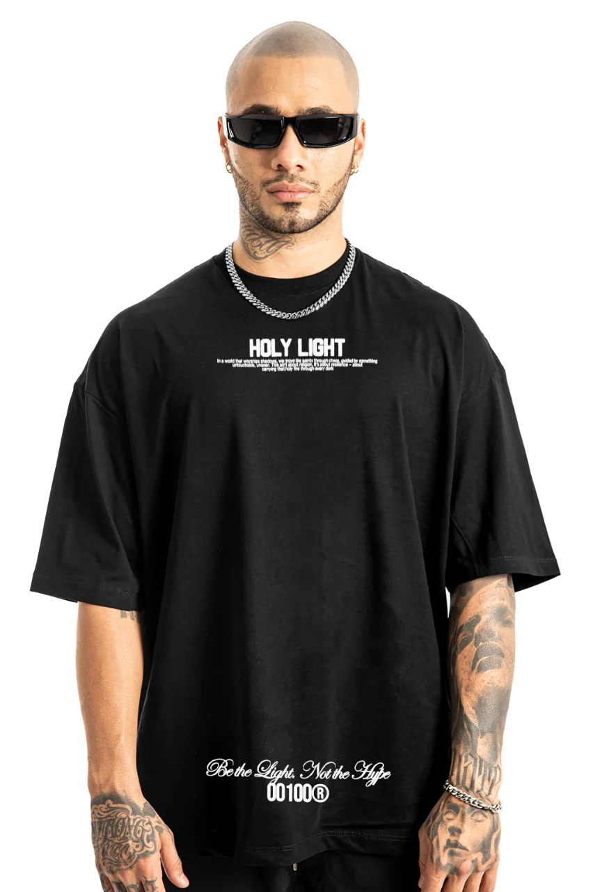 Oversize Negra Holy Light Alto Gramaje - Image 2