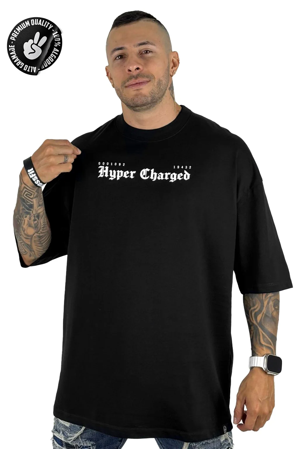 Oversize negra Hyper Charged Alto Gramaje - Image 2