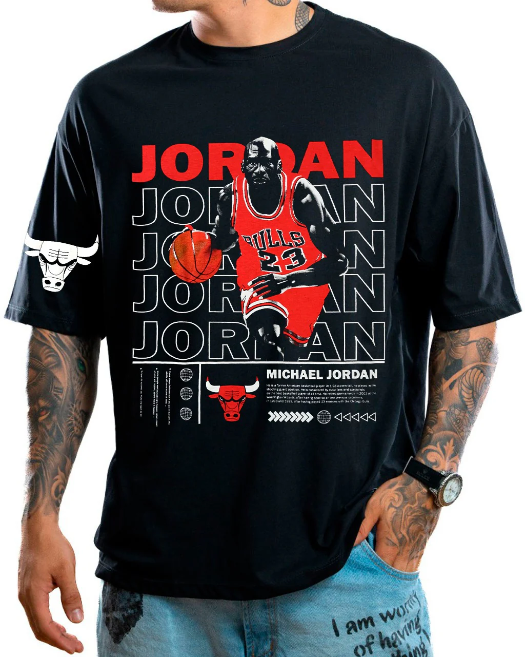Oversize negra jordan balon