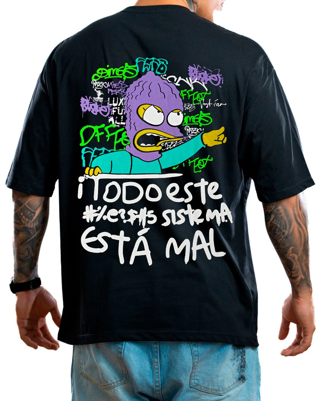 Oversize Negra Lisa Simpsons
