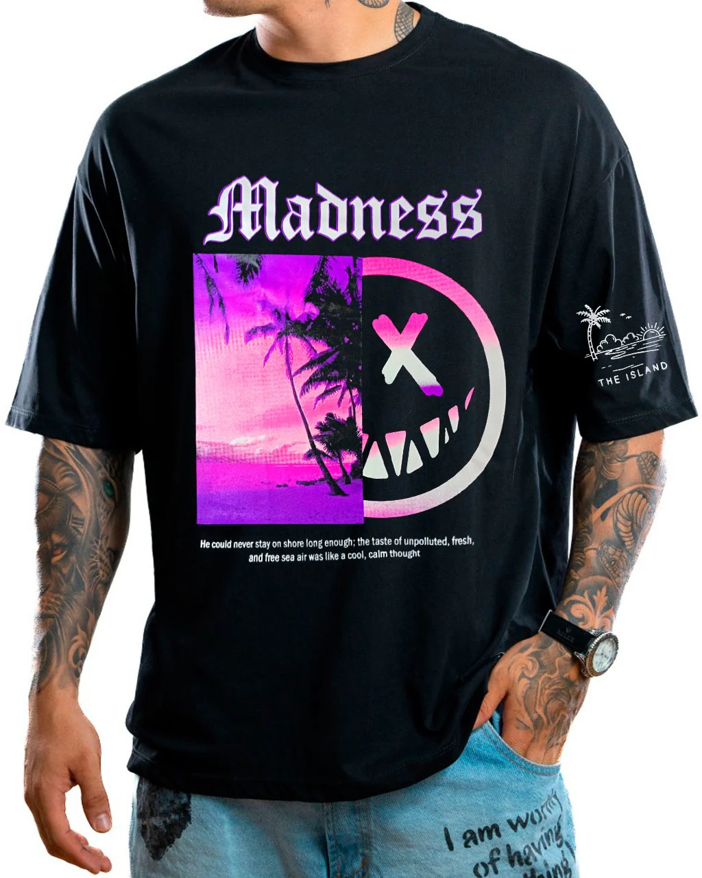 Oversize negra madness island