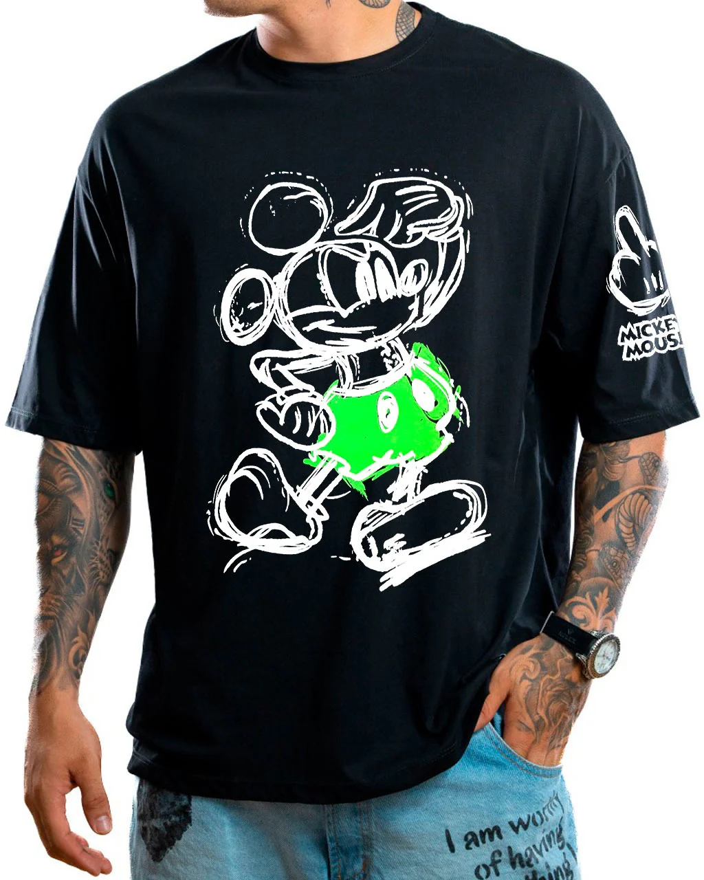 Oversize negra mck neon