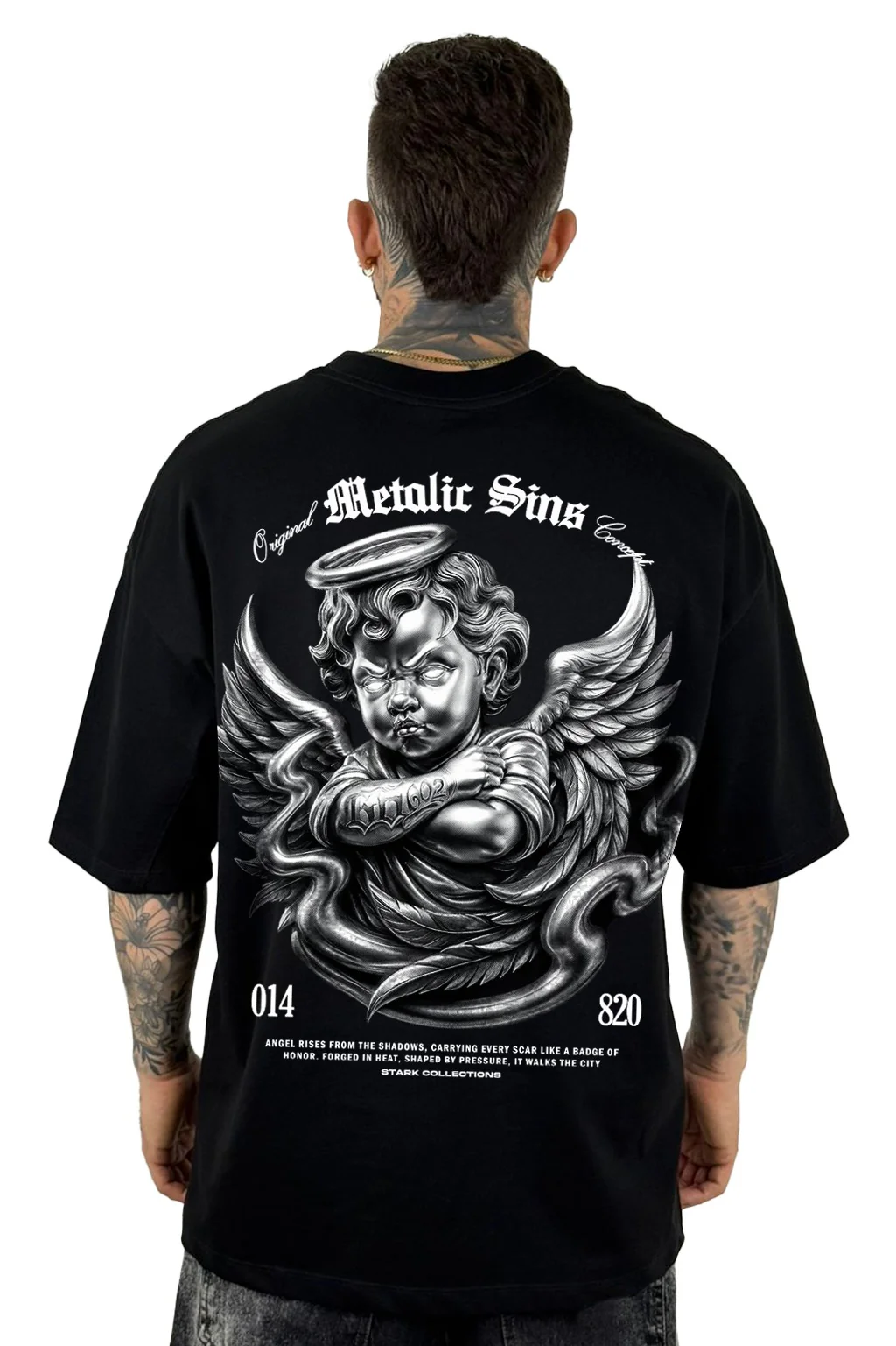 Oversize negra metalic sins