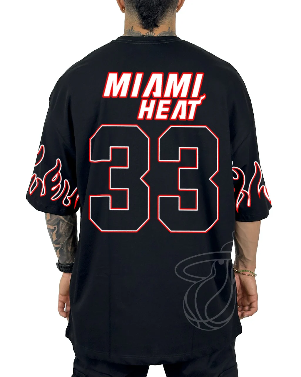 Oversize Negra Miami Heat 33 - Image 2