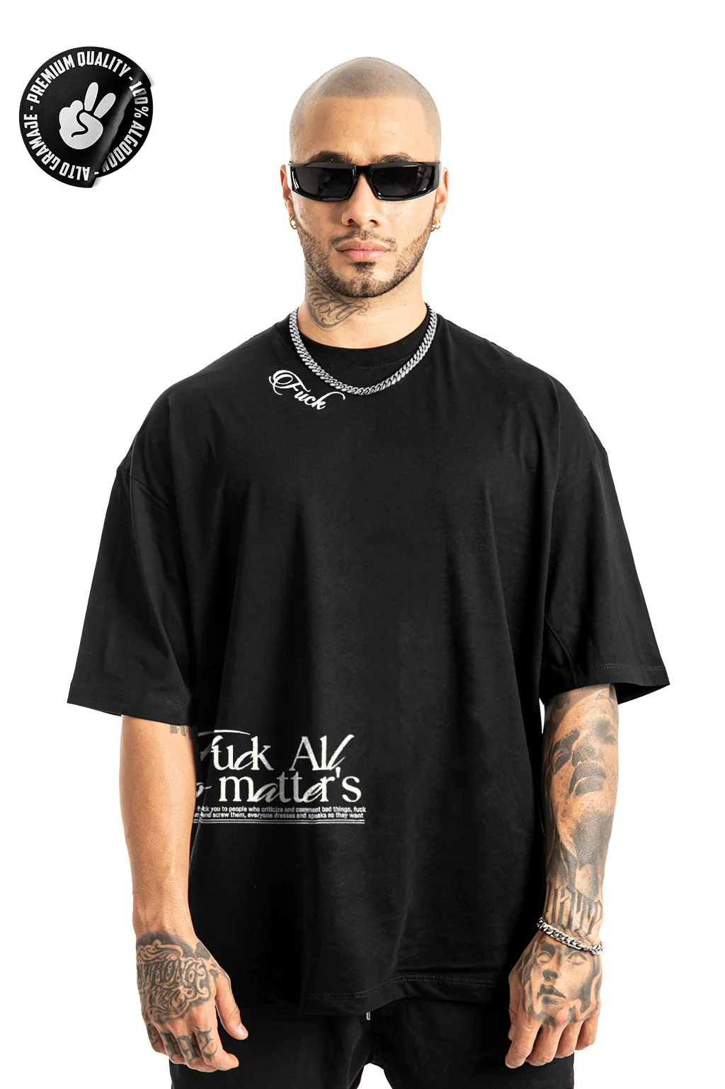 Oversize Negra No Matters Alto Gramaje - Image 2