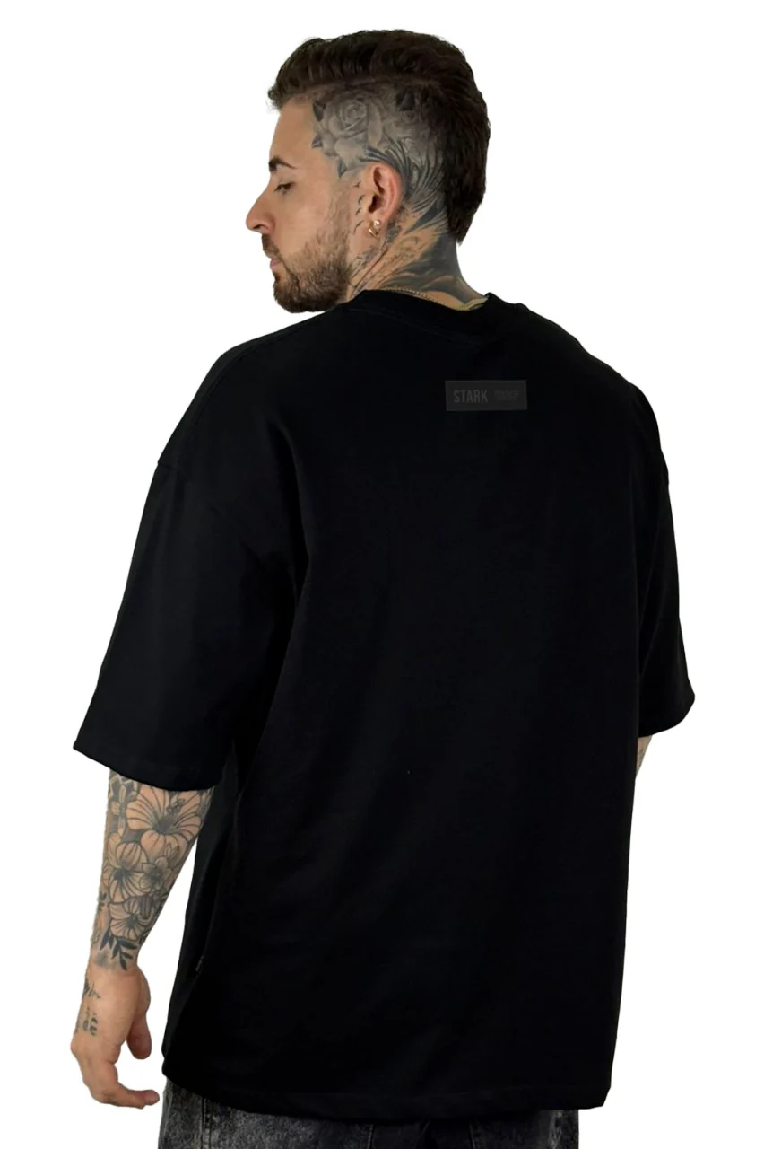 Oversize Negra Respect Honor Alto Gramaje - Image 2