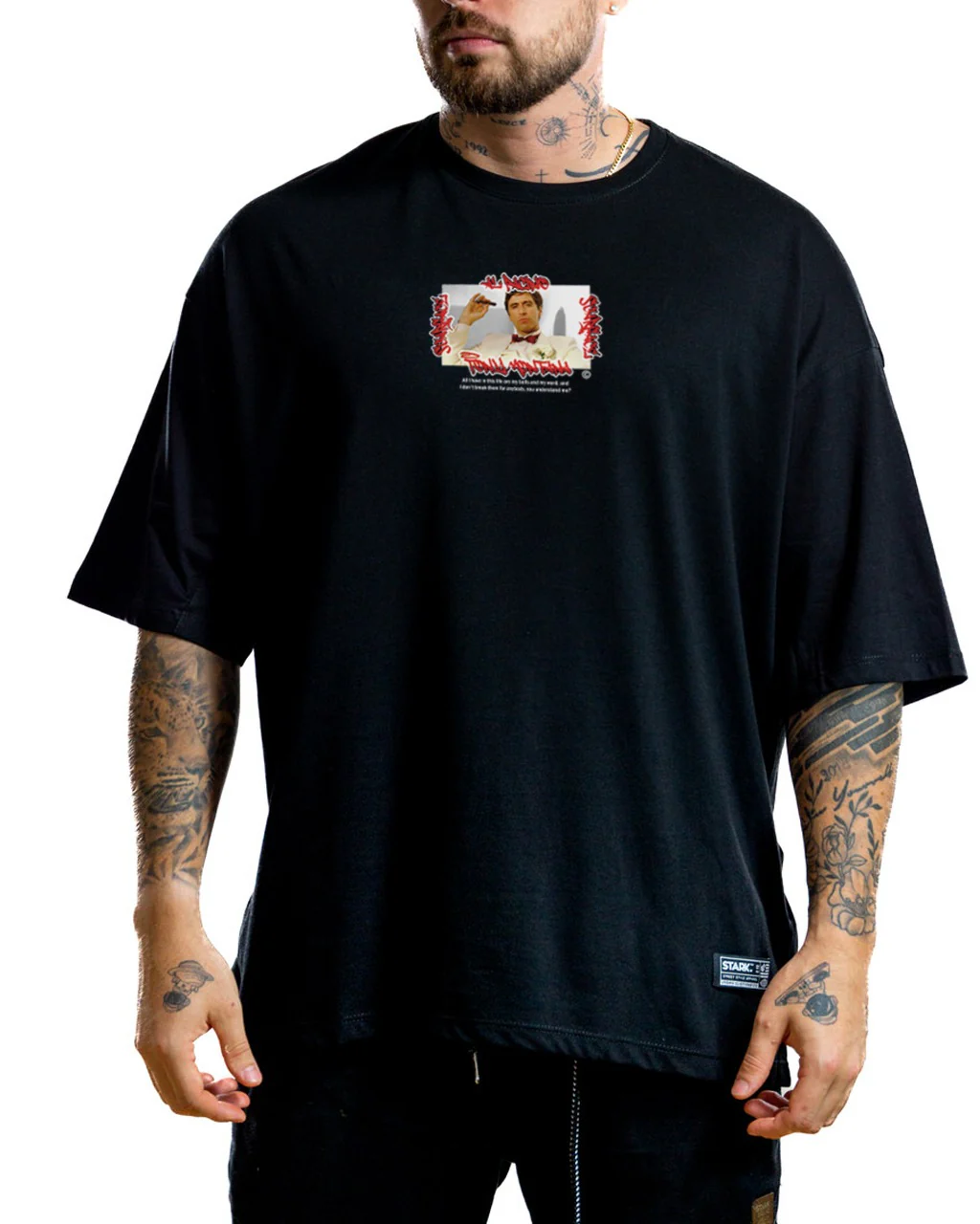 Oversize Negra scarface - Image 2