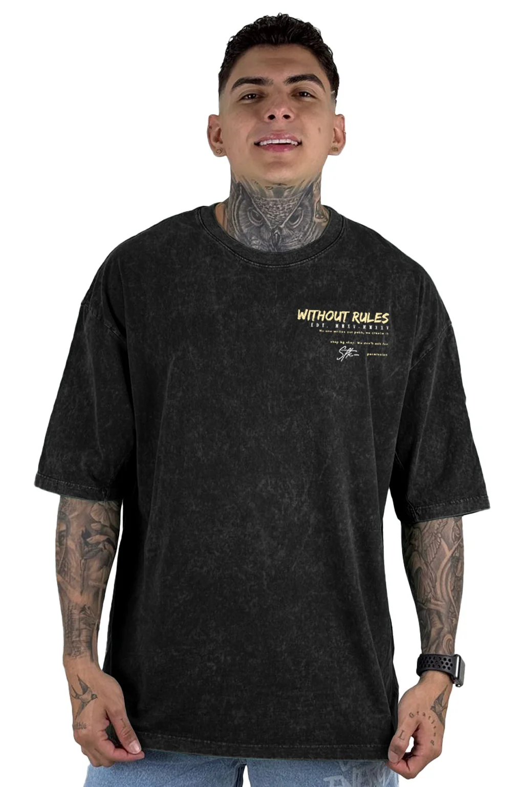 Oversize  Negra Sky Without Rules