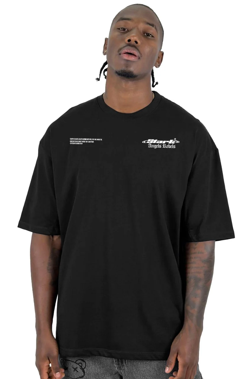 Oversize Negra Stark Angels Rebels Alto Gramaje - Image 2