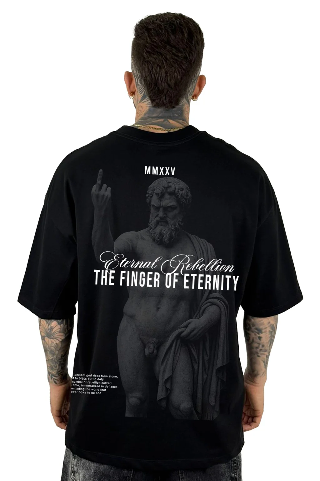 Oversize Negra The Finger Of Eternity Alto Gramaje