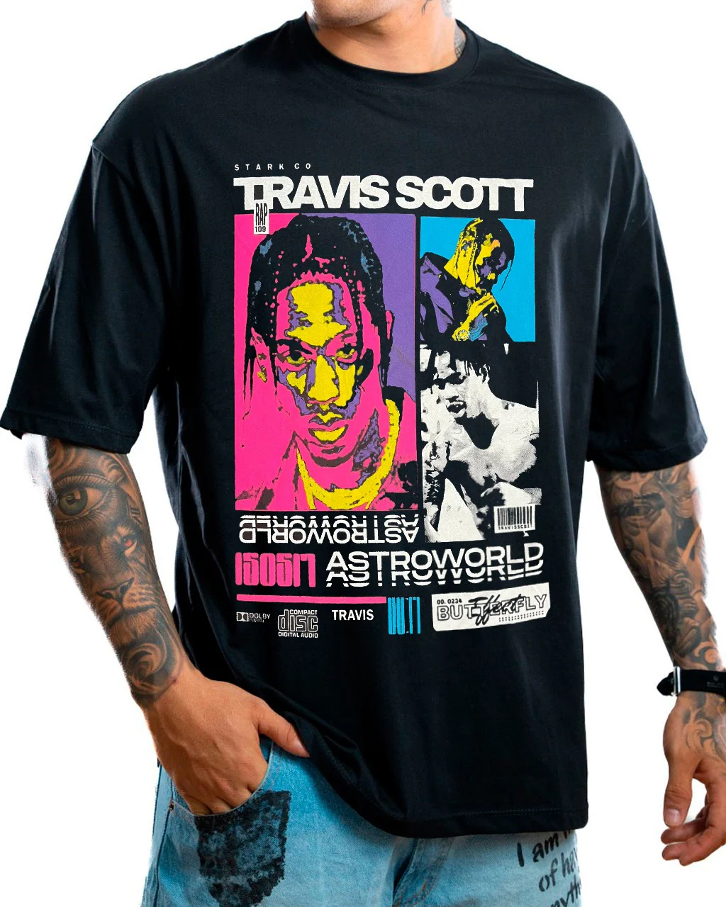 Oversize negra travis scott