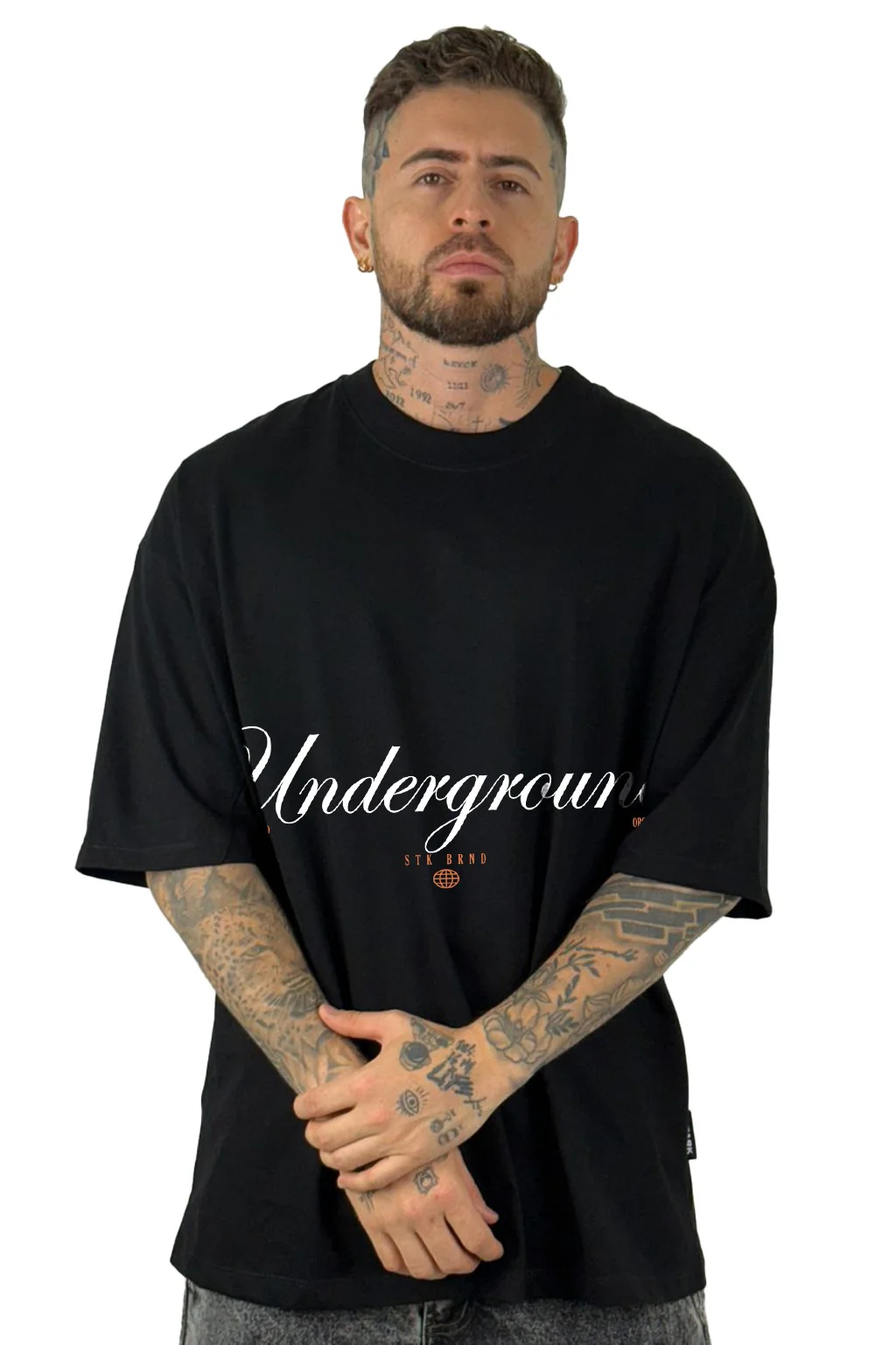 Oversize Negra True Underground alto gramaje - Image 2