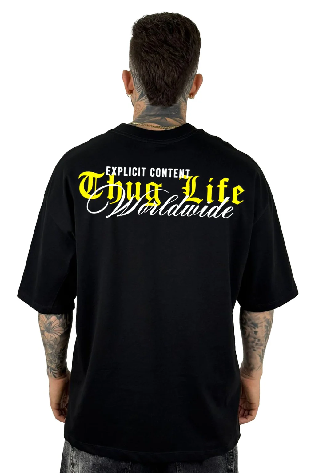 Oversize Negra Tupac Life Alto Gramaje - Image 2