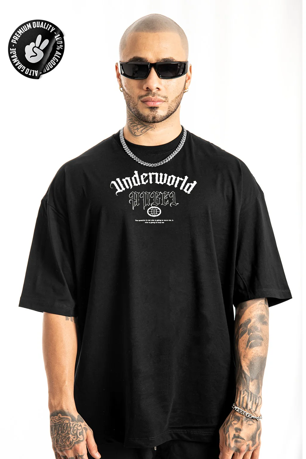 Oversize  Negra Underworld Alto Gramaje - Image 2