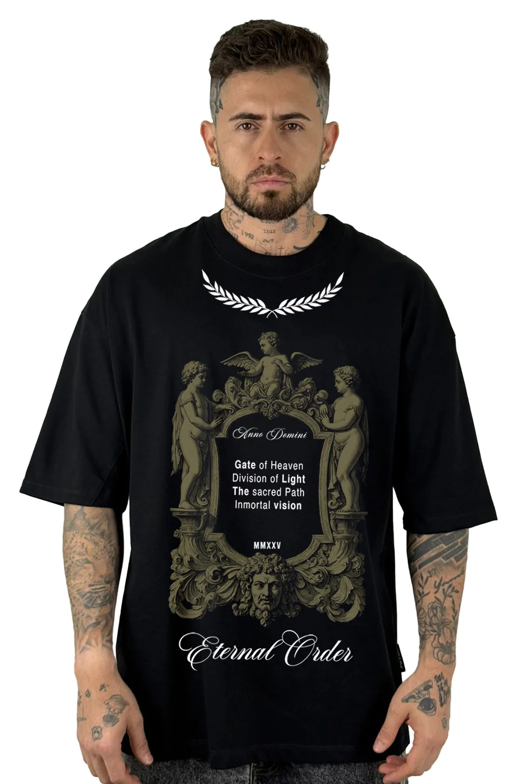 Oversize Negra Eternal Order MMXXV Alto Gramaje