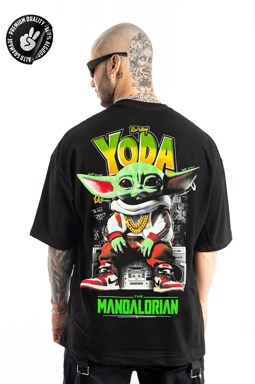 Oversize Negra Yoda Alto Gramaje