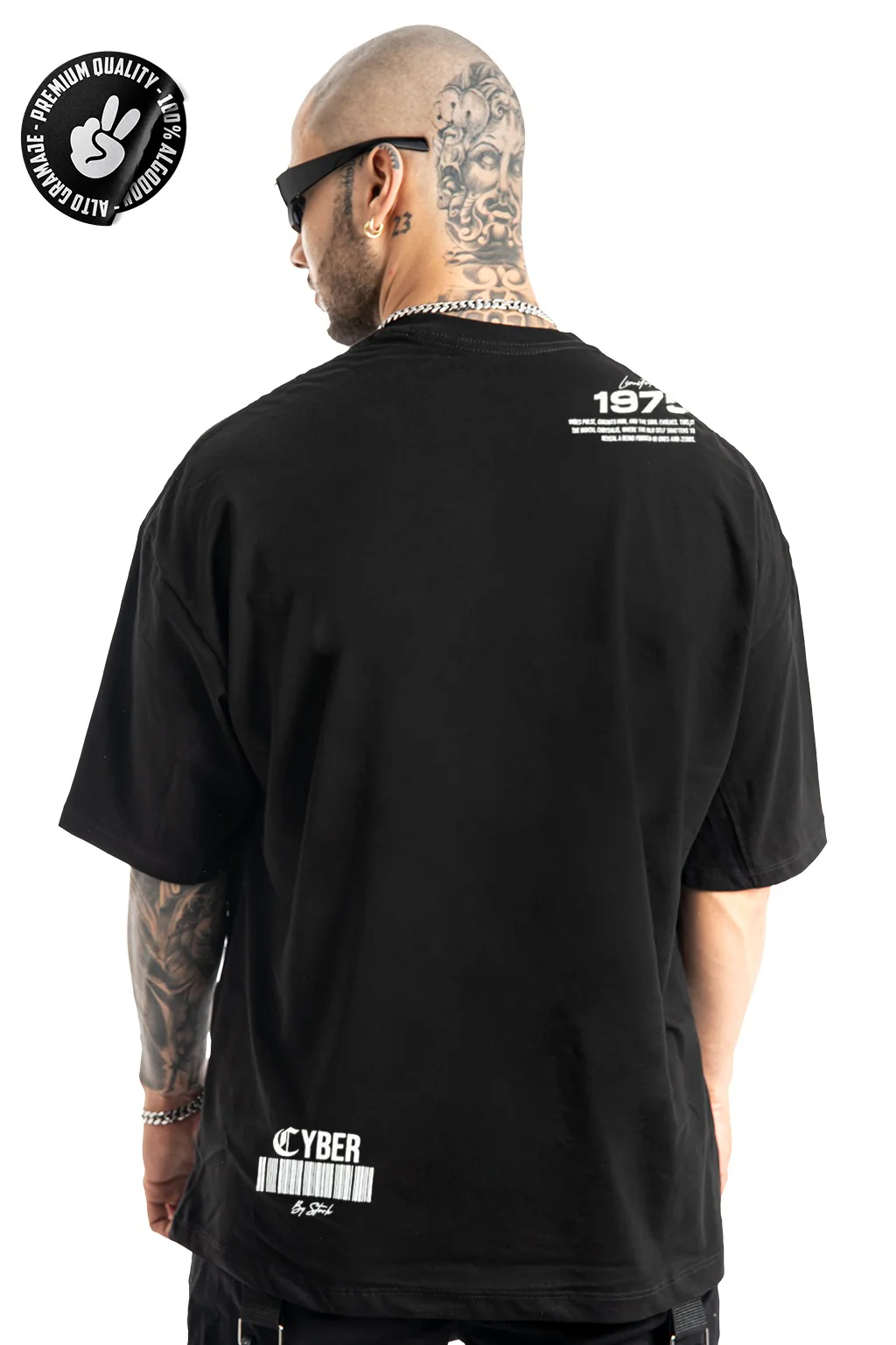 Oversize negro METAMORPHOSIS alto gramaje - Image 2