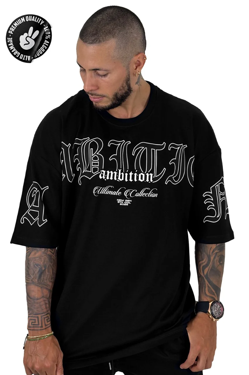 Oversize Negro Ambition  alto gramaje