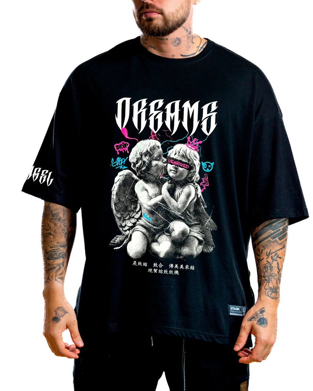Oversize Negro Angeles Censored