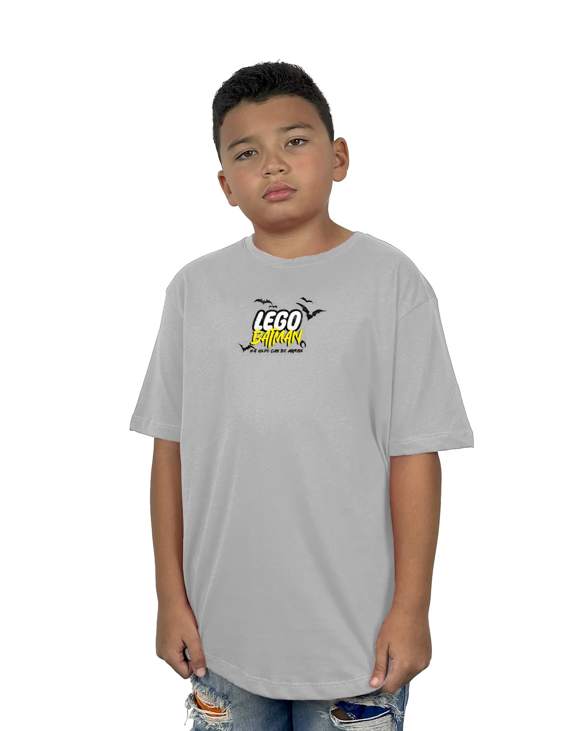 Oversize Niño batman gris - Image 2