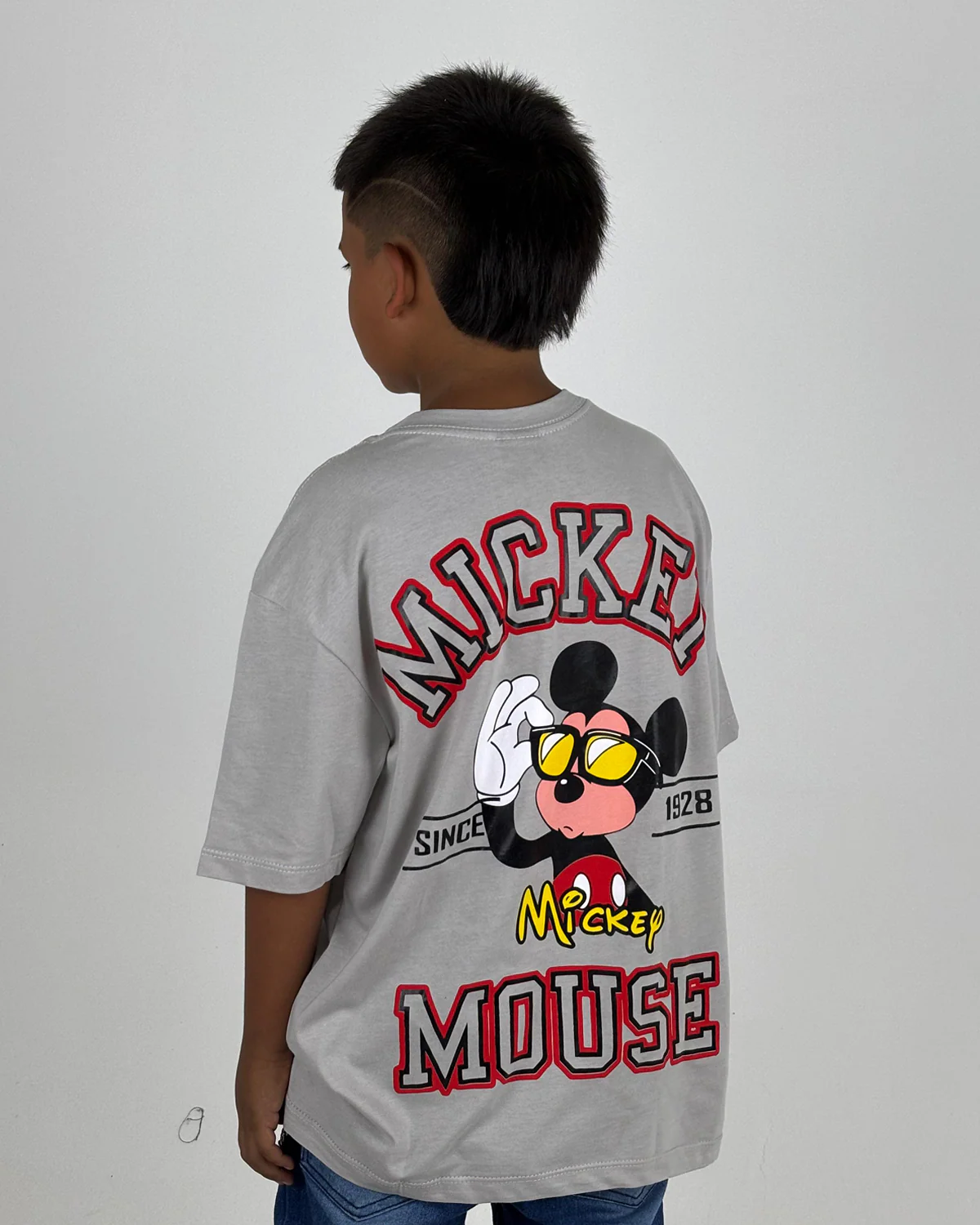 Oversize Niño mickey gris - Image 2