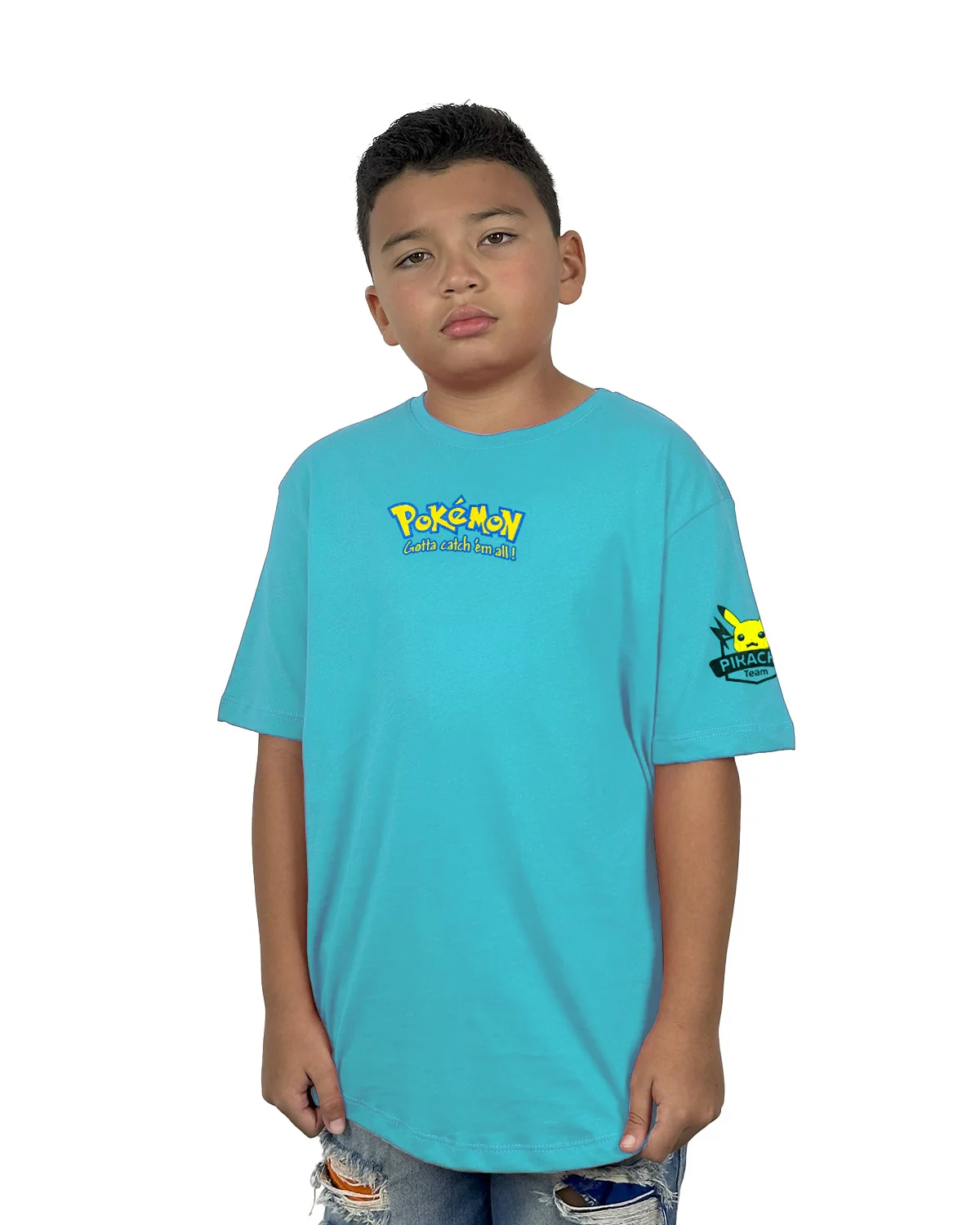 Oversize Niño Pokemon Agua Marina - Image 2
