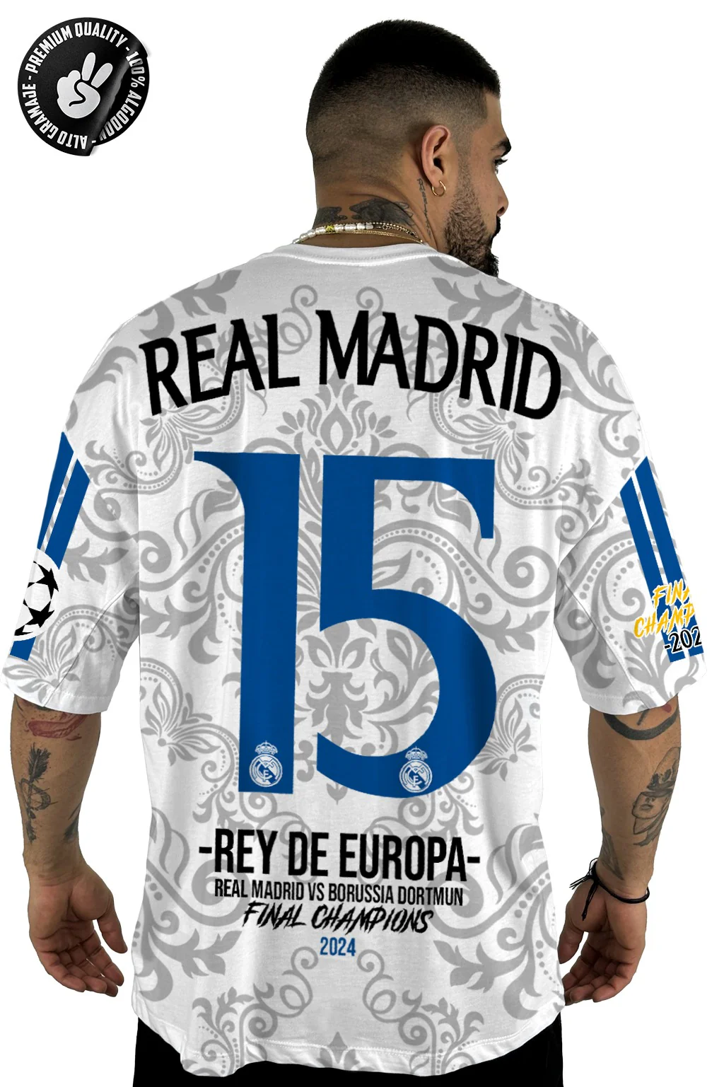Oversize Real Madrid 15 Alto gramaje Original - Image 2
