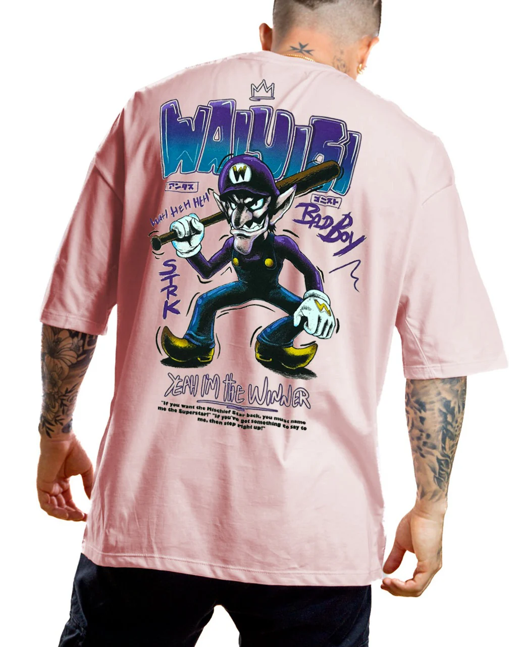 Oversize rosada waluigi
