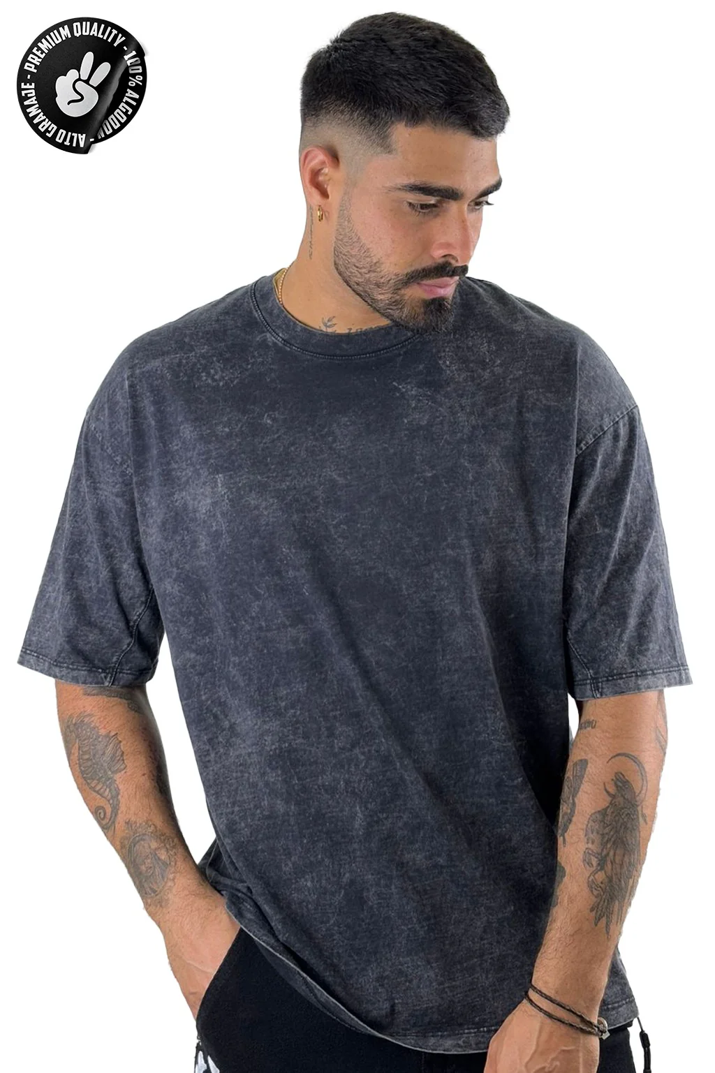 Oversize sky gris 444 Stark Alto Gramaje - Image 2