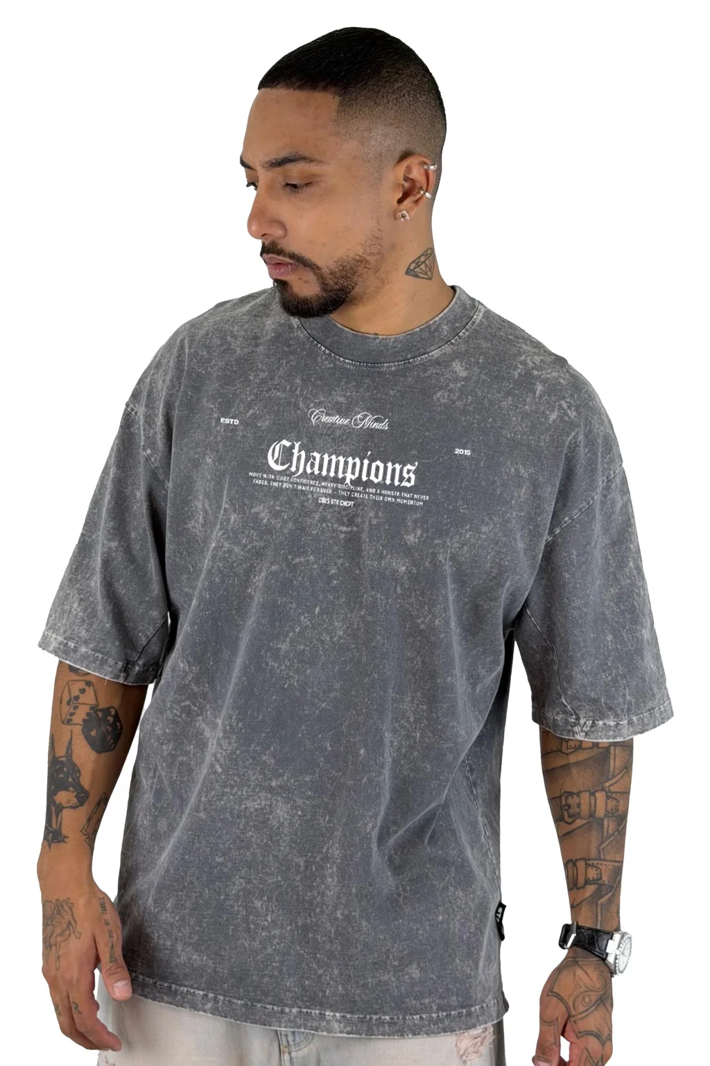 Oversize sky gris champion