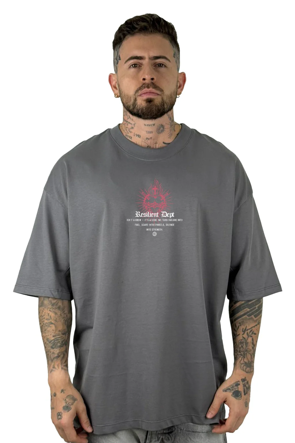 Oversize Gris Resilient Dept alto gramaje - Image 2