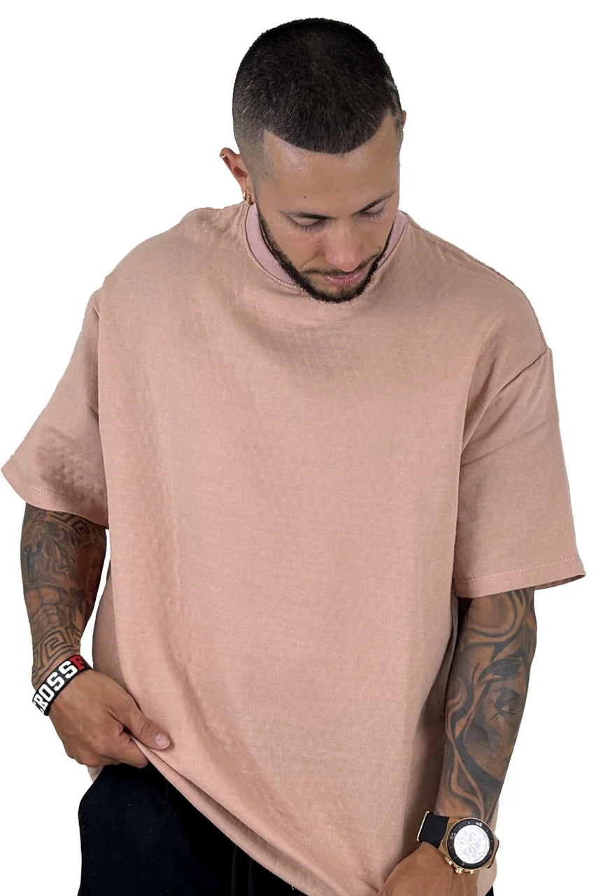Over texturizada dubby beige