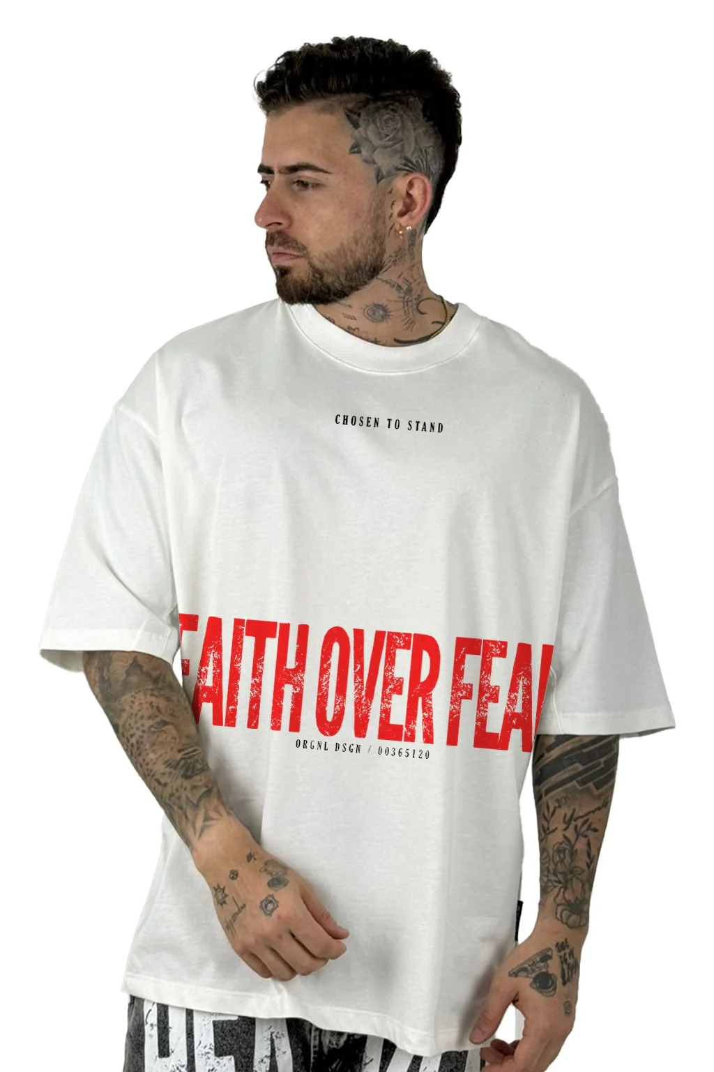 Oversize crudo Faith Over Feal - Image 2