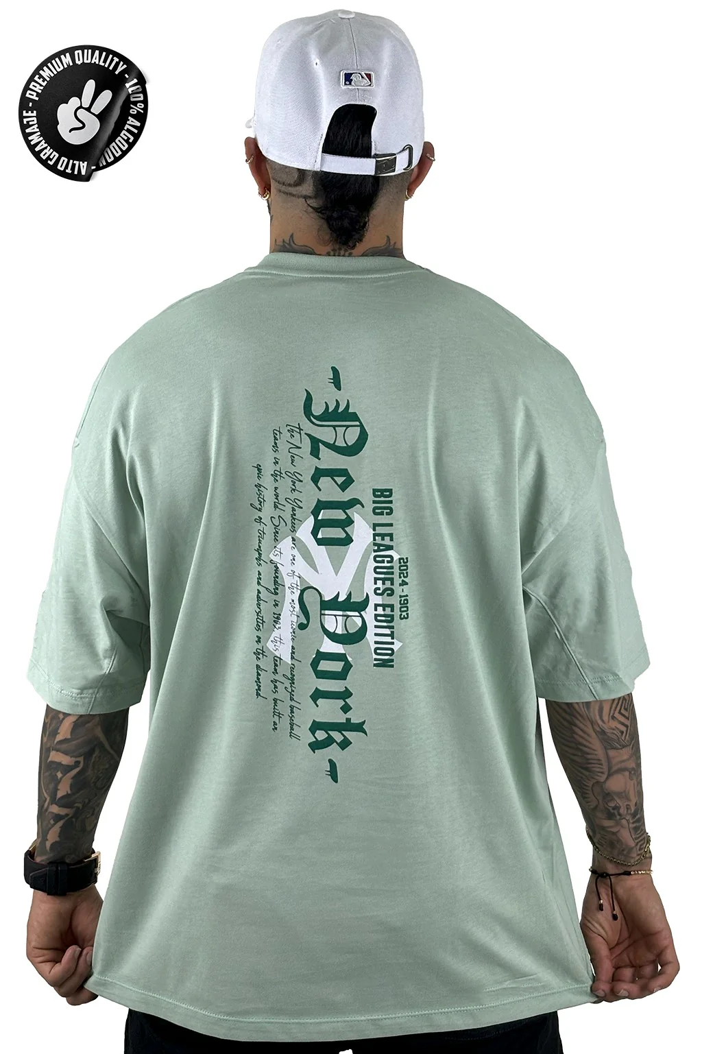 Oversize Verde Alto Gramaje Yankees - Image 2