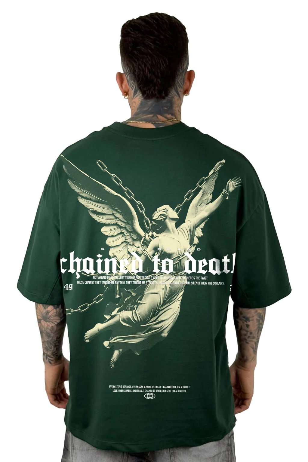 Oversize Verde Chained To Death Alto Gramaje
