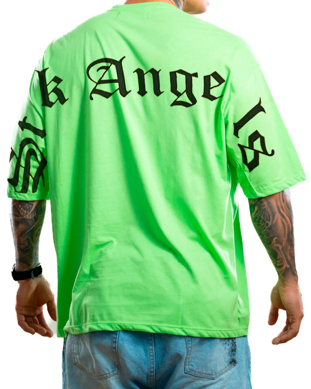 Oversize verde neon stk angels - Image 2