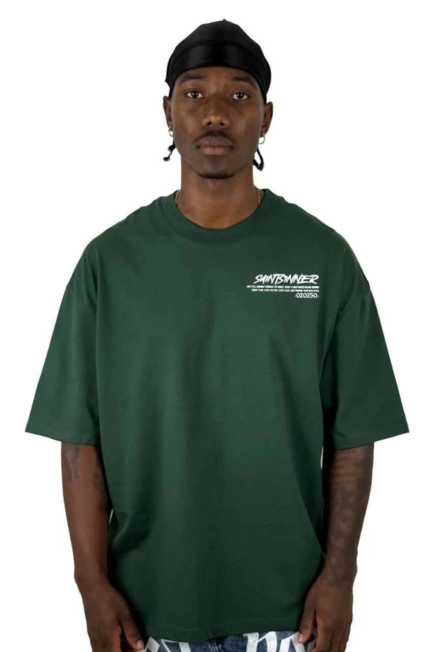 Oversize verde saintsinner gramaje - Image 2