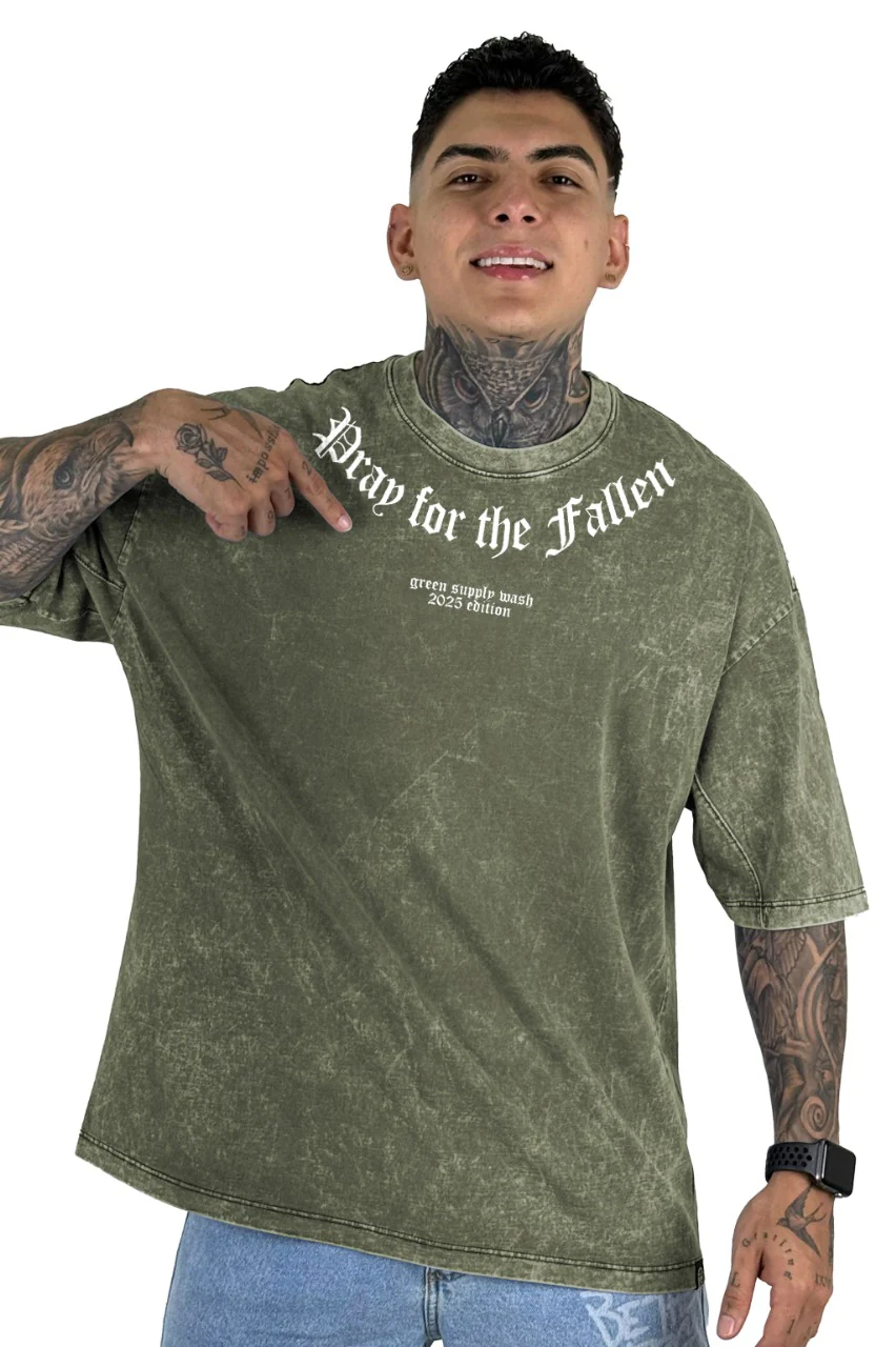 Oversize Verde Sky Pray For The Fallen